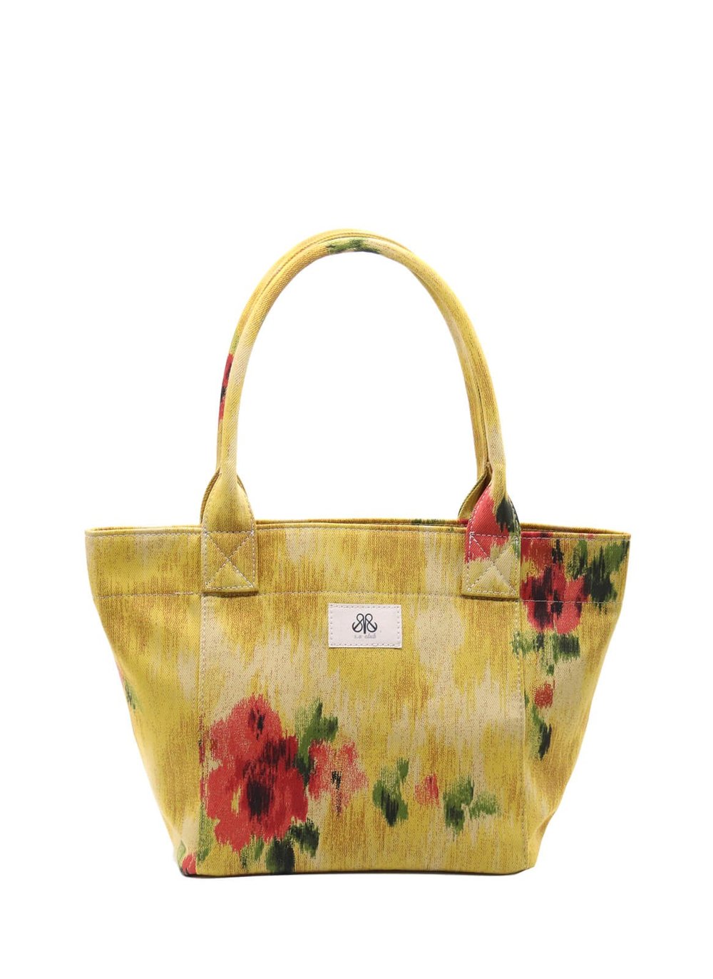 Tote Çanta Sarı Çiçekli Medium