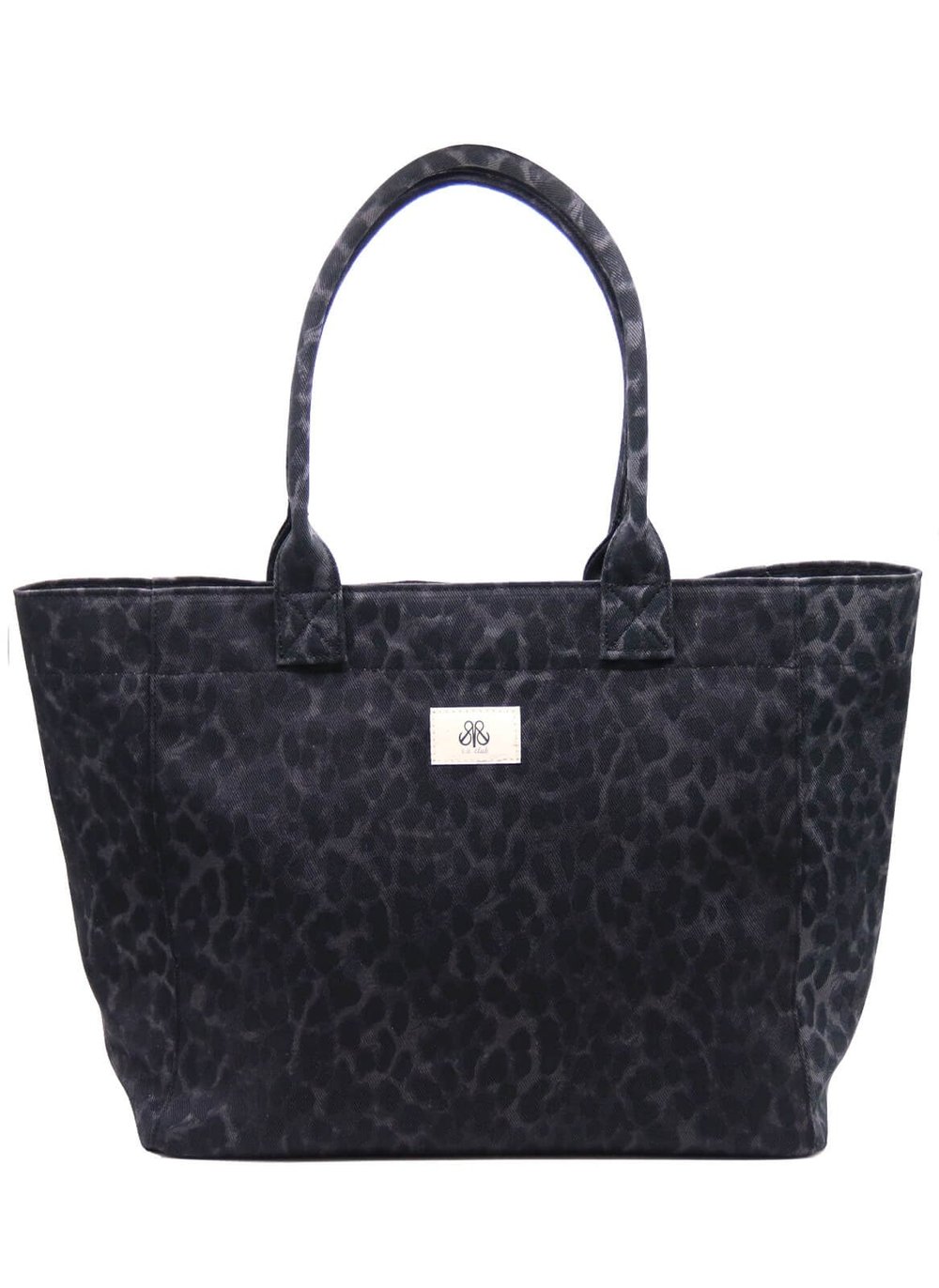 Tote Çanta Siyah Leopar Large