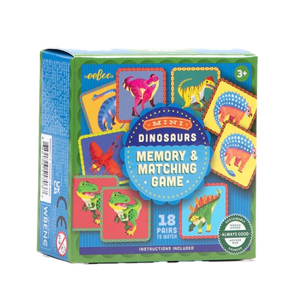 Eeboo Mini Hafıza Oyunu - Dinosaurs