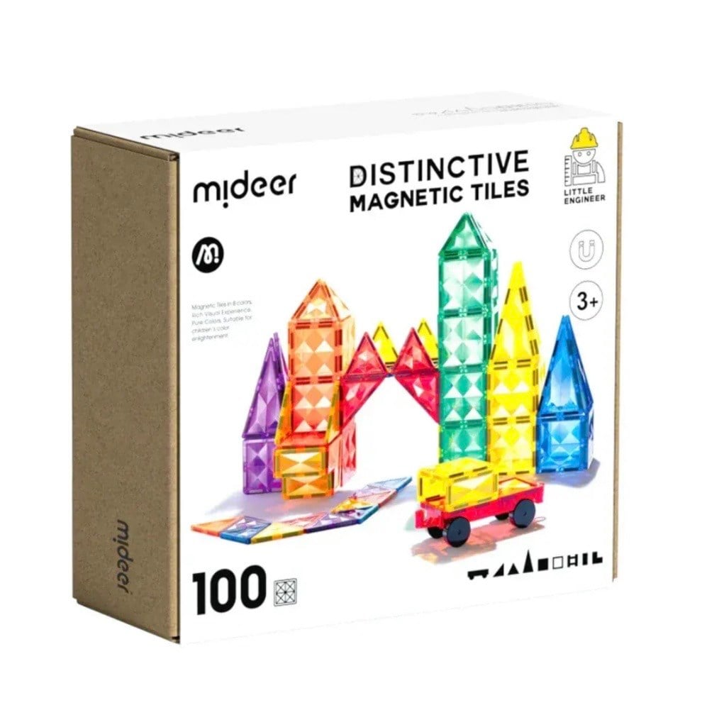 Magnetic Tiles - Basic, 100 Parça
