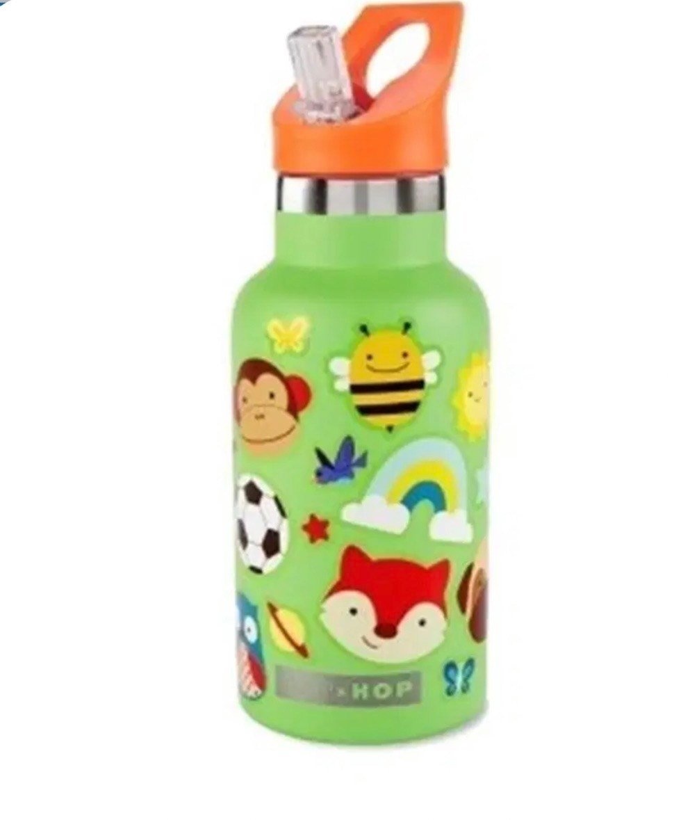 Spark Style Paslanmaz Çelik Stickerlı Suluk Yeşil