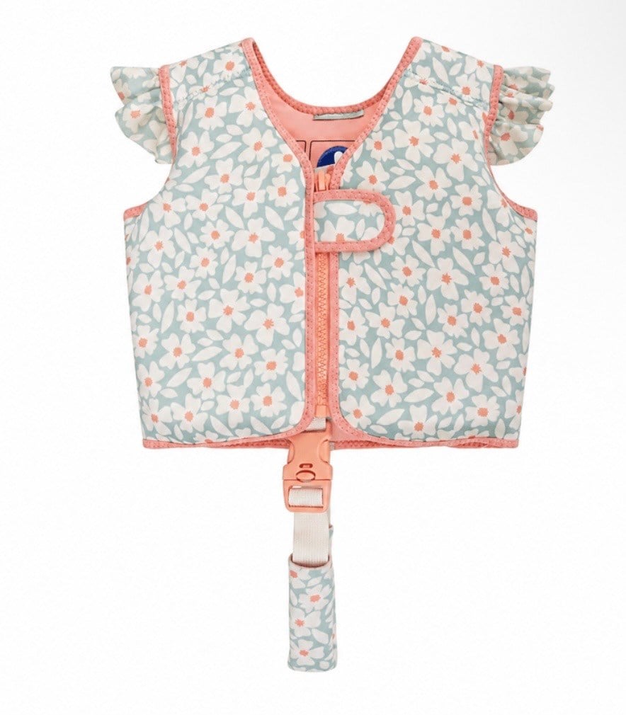 Swim Essentials Green Flowers Köpük Dolgulu Yüzme Yeleği