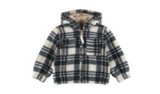 Unisex Ekose Angora  Ceket 
