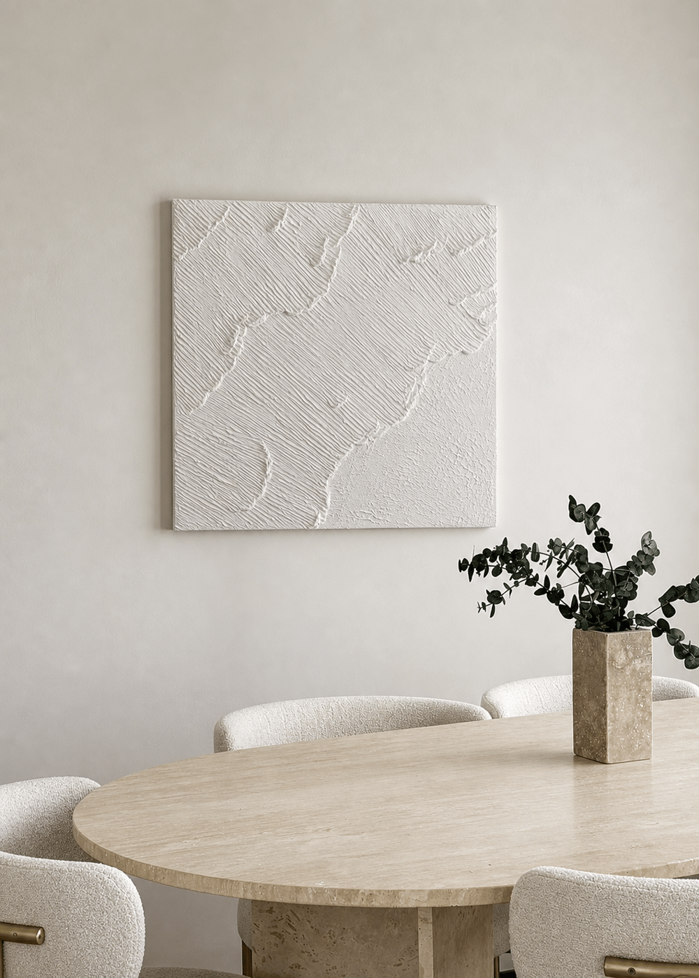 Dokulu Tablo 3 boyutlu Minimalist Modern Duvar Dekoru Texture Art 80x80