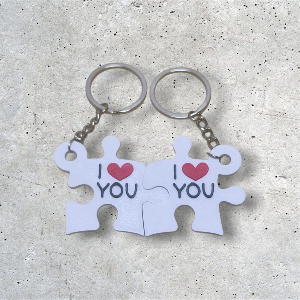 Puzzle Çift Anahtarlık