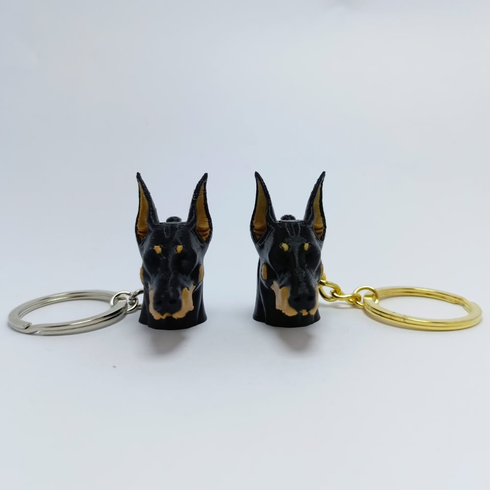 Siyah Doberman - Anahtarlık