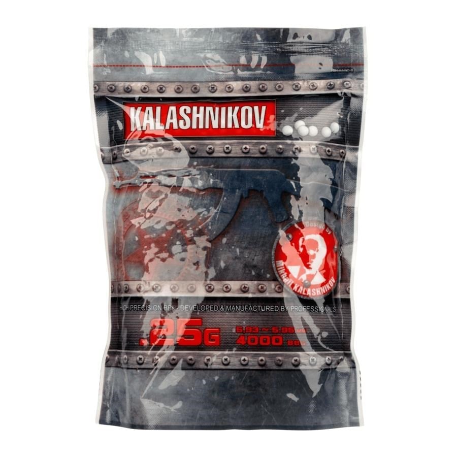 Cybergun Kalashnikov 0.25g 1Kg Paket Airsoft BB - 4000BB White