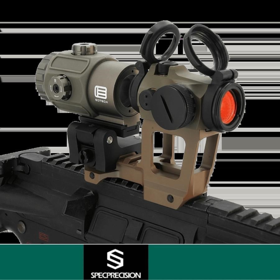 SP 2MOA RedDot & EOT G43 3X Magnifier FDE & KAC NV 2.33'' High Mount COMBO 3'LU SET