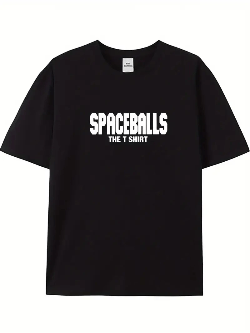Erkek Baskılı T-Shirt Kısa Kol Bisiklet Yaka Regular Fit Rahat Kalıp Tişört - Siyah
