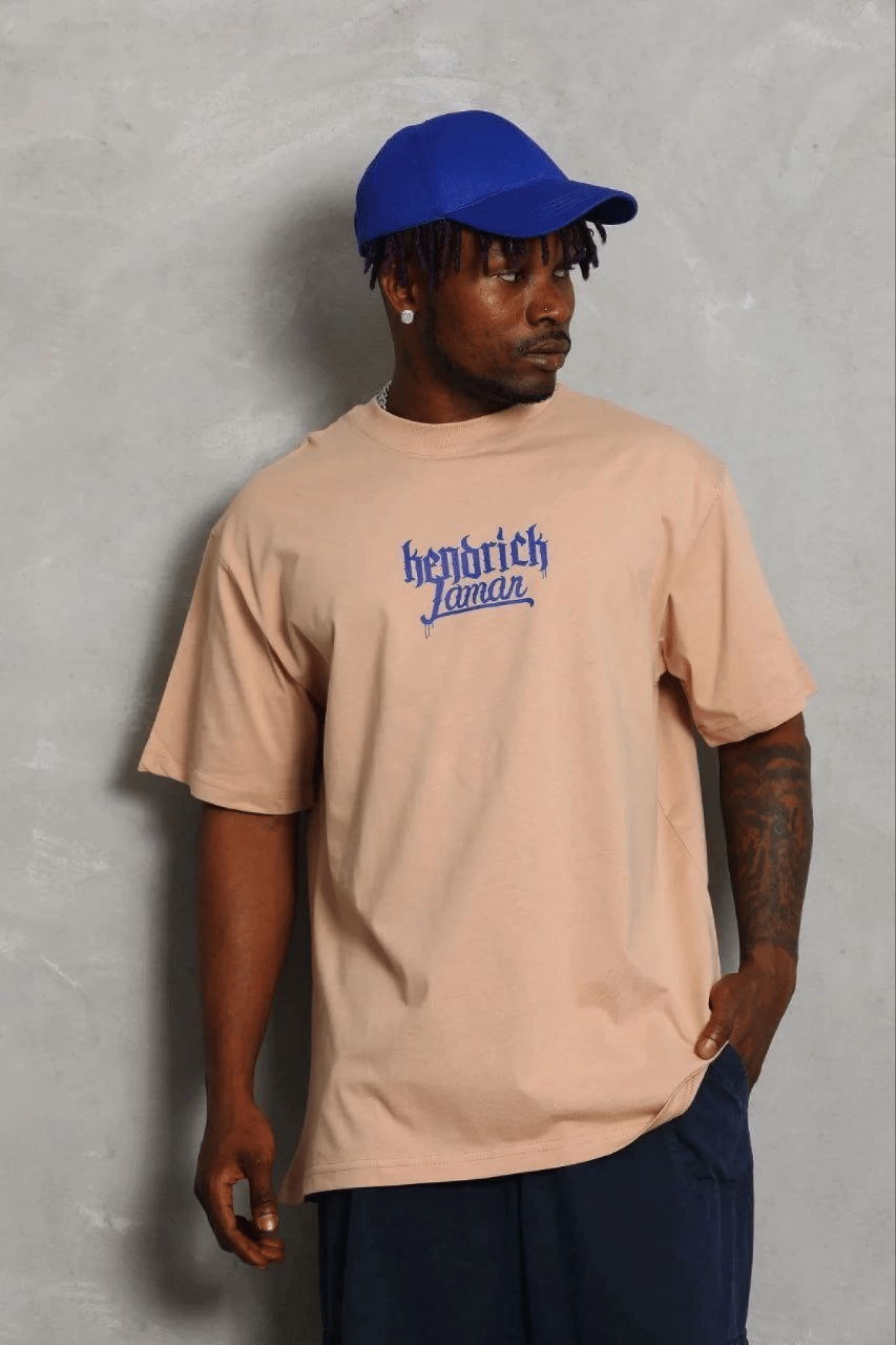 Erkek Baskılı T-Shirt Kısa Kol Bisiklet Yaka Regular Fit Tişört - Bej