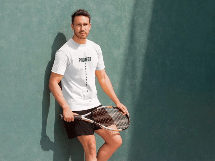 Erkek Kısa Kol Yazlık Tişört Bisiklet Yaka Baskılı Oversize T-Shirt - Beyaz
