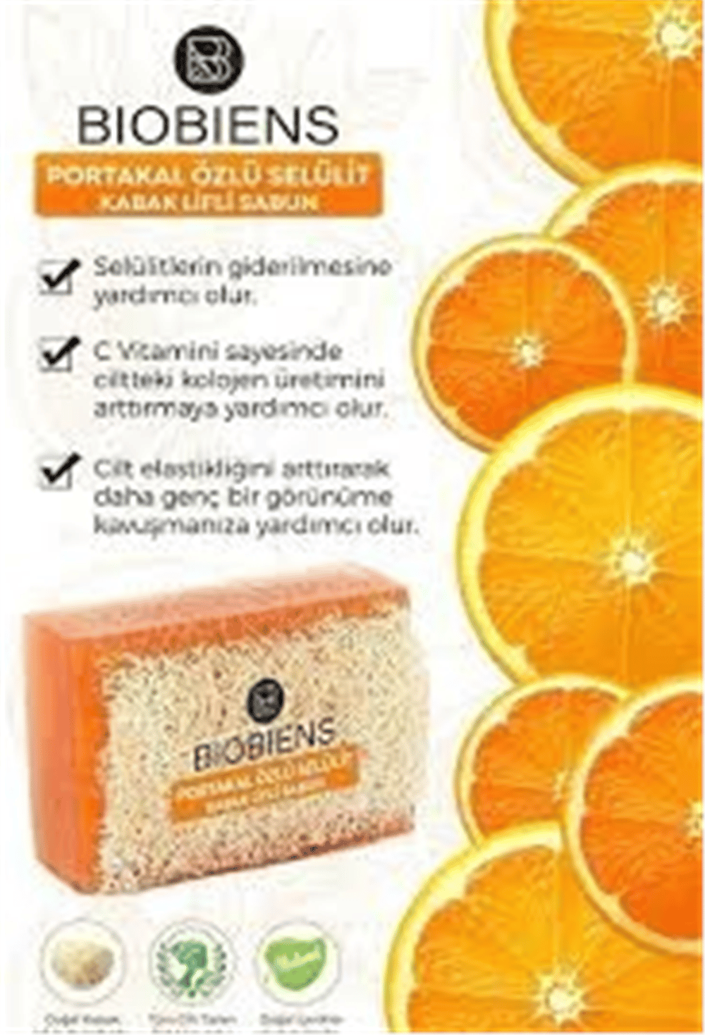 Biobiens 110gr Lifli Sabun Portakal