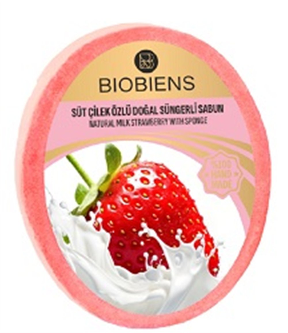 Biobiens 130gr Süngerli Sabun Çilek