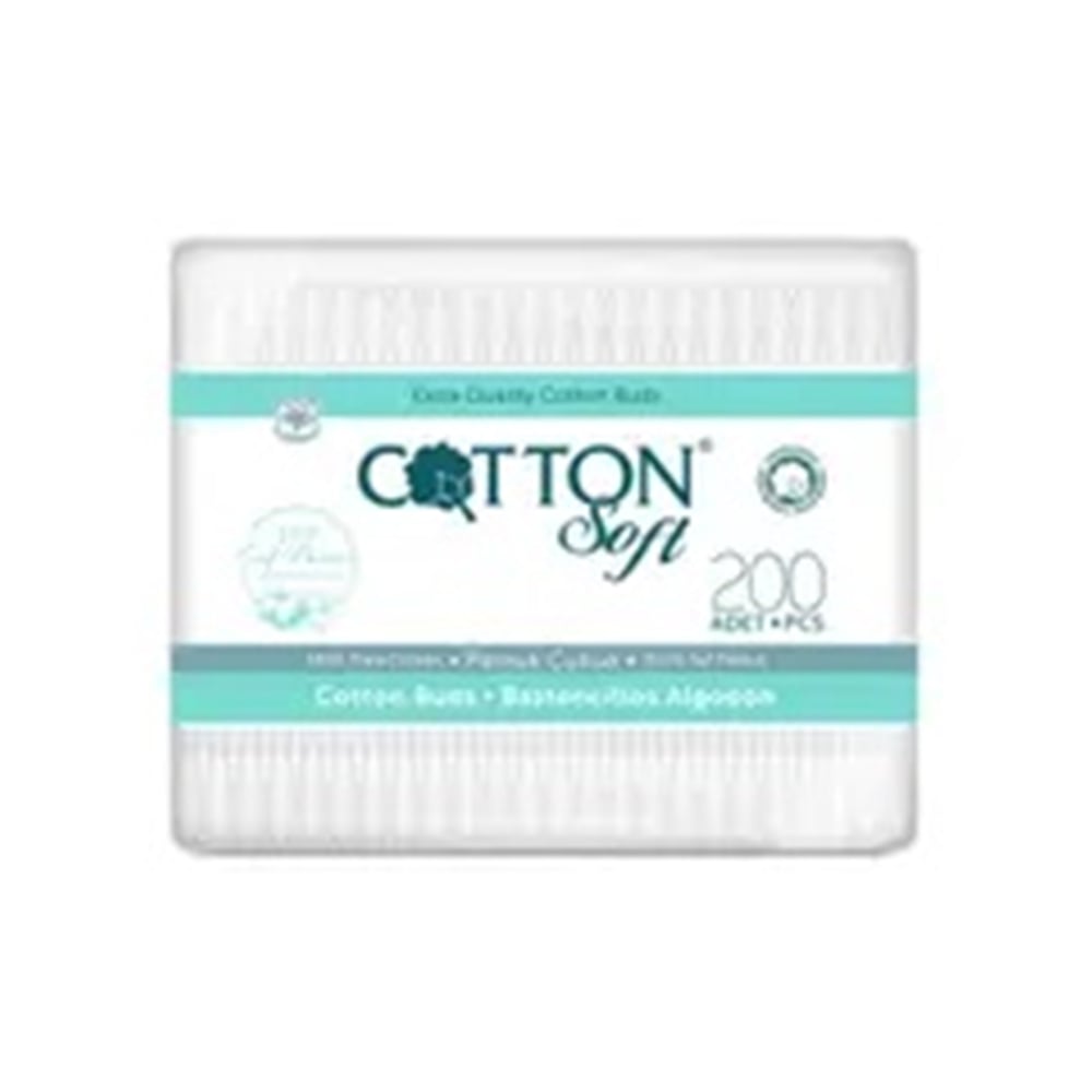 Cotton Kulak Çubuğu 200'lü Dikdörtgen