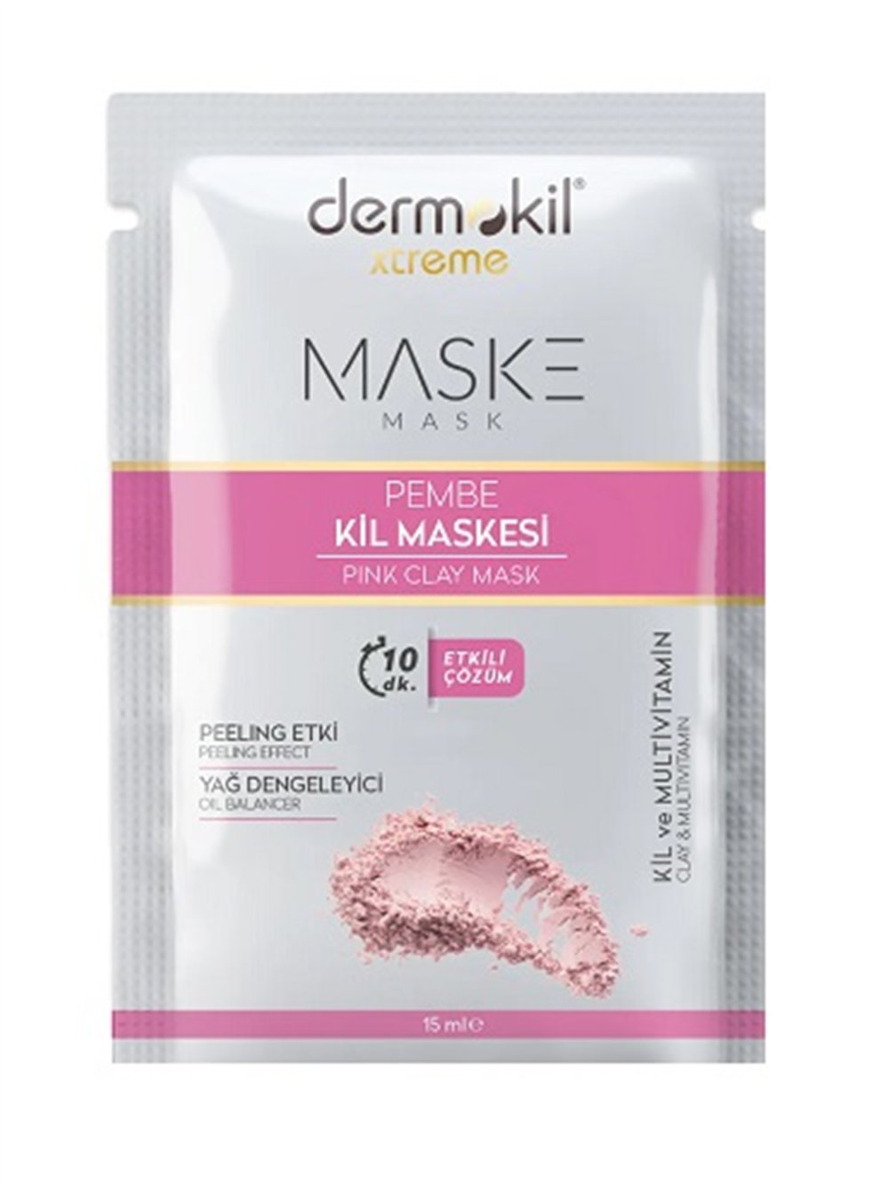 Dermokil Detoks Etkili Pembe Kil Maske 15 ml