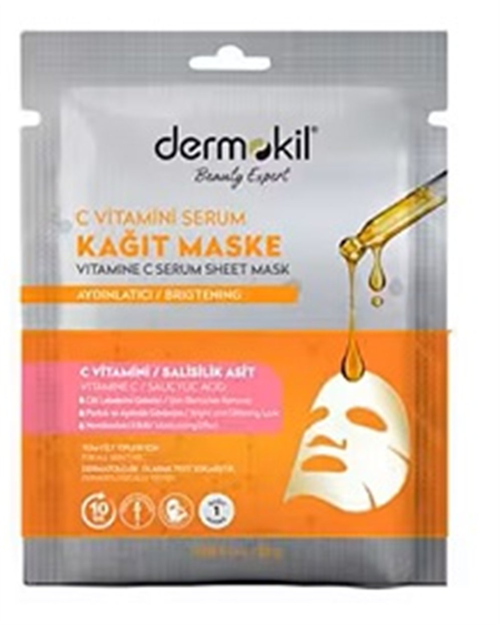 Dermokil Kağıt Maske C Vitamini Serum 23gr