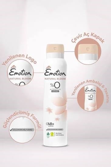 Emotion Deodorant Bayan Naturel Bloom 150ml