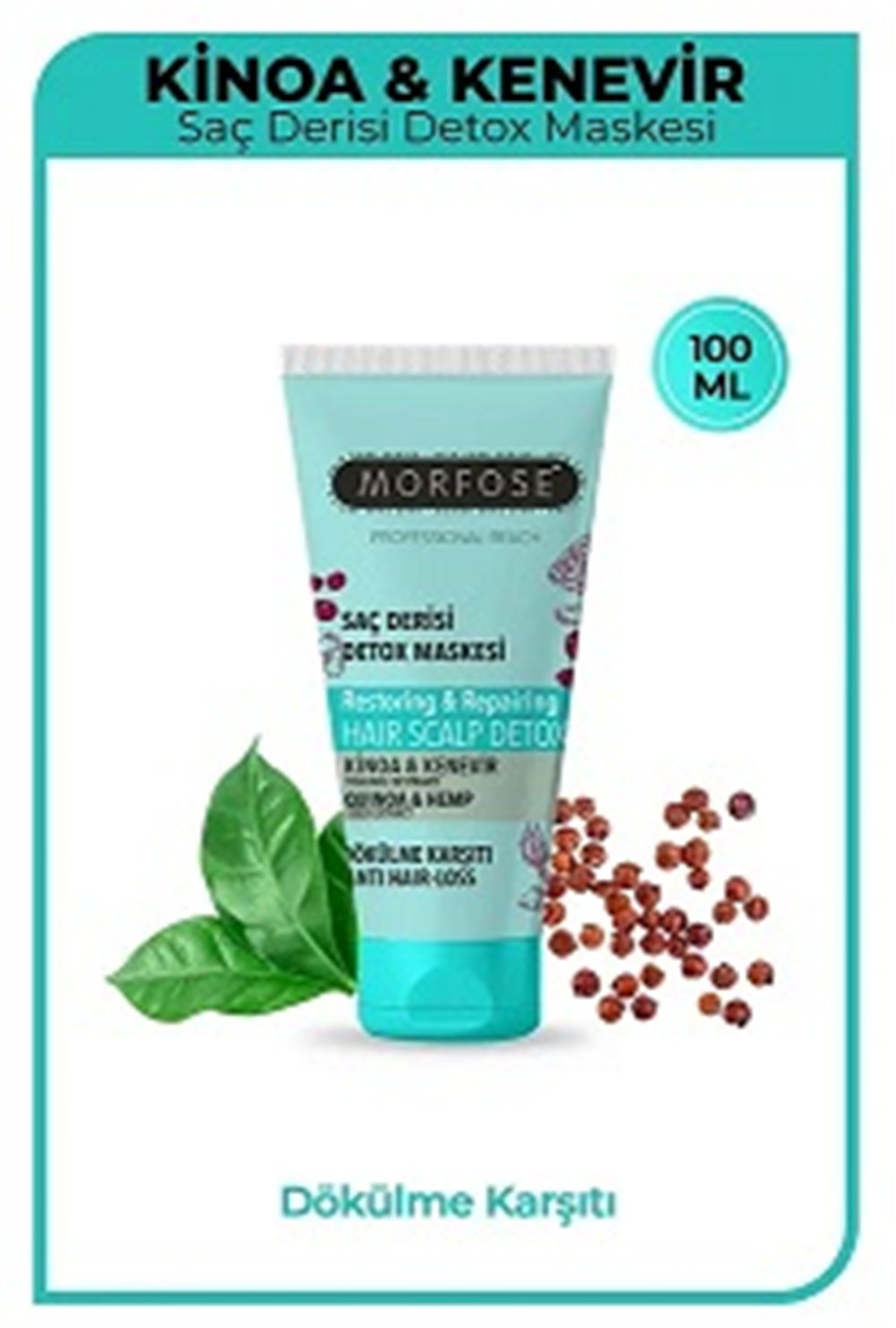 Morfose Scalp Detox Hair Mask Kinoa Kenevir 100ml