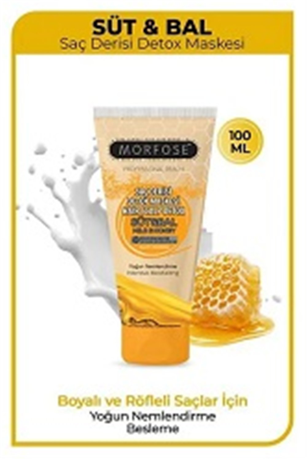 Morfose Scalp Detox Hair Mask Süt Bal 100ml