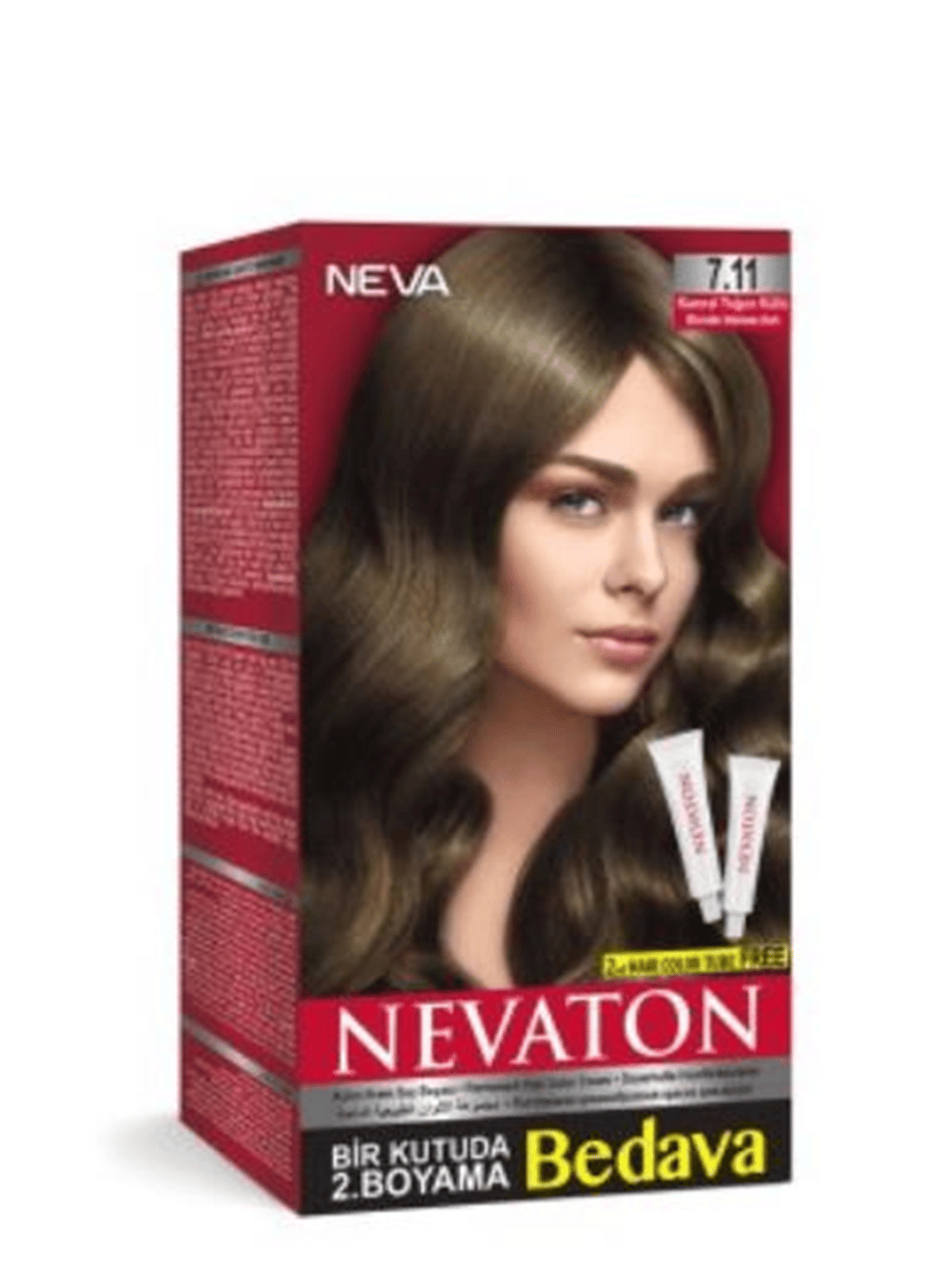 Nevaton Saç Boya Set Kumral Yoğun Kahve 7.11