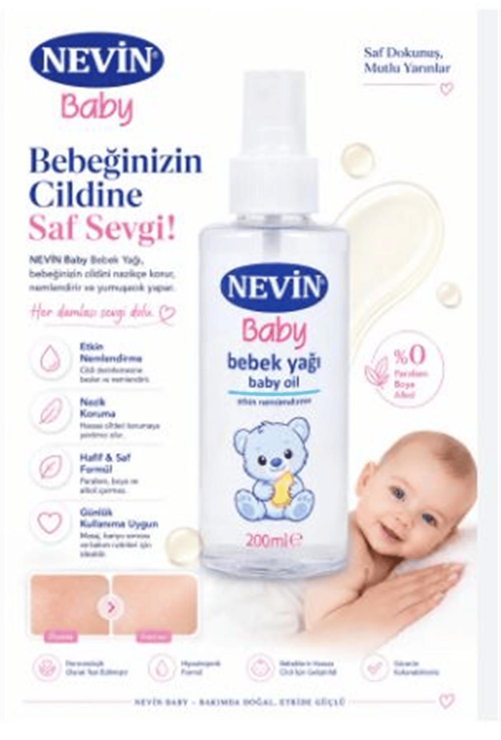 Nevin Baby Yağı 200 Gr 12'Li