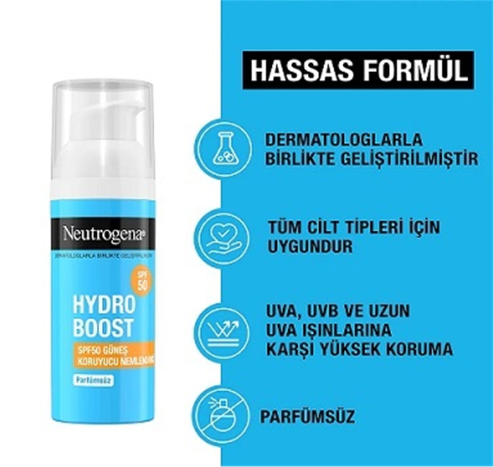 NT Hydro Boost Spf50 Güneş Koruyucu Nemlendirici 50 ml