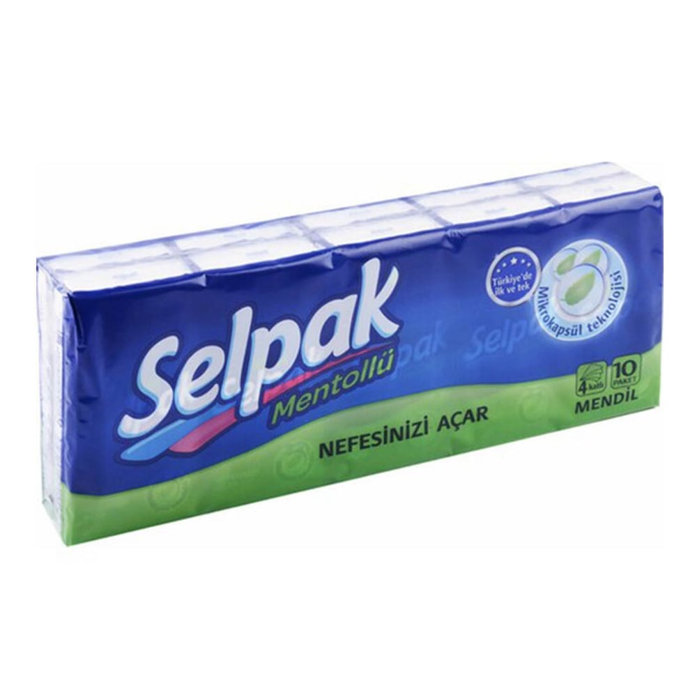 Selpak Mentollü Mendil 10 Adet