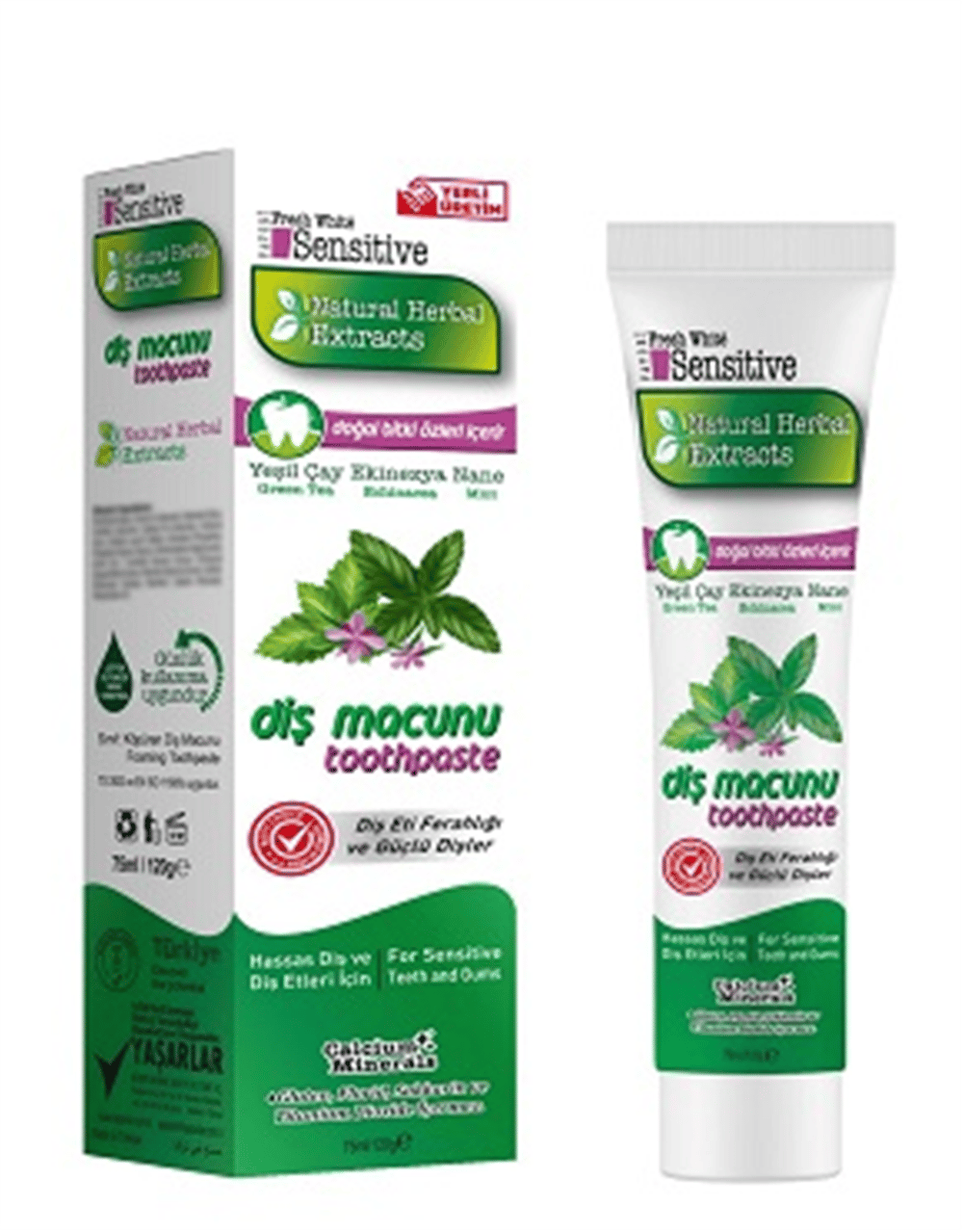 Sensitive Diş Macunu 120ml Naturel Herbal