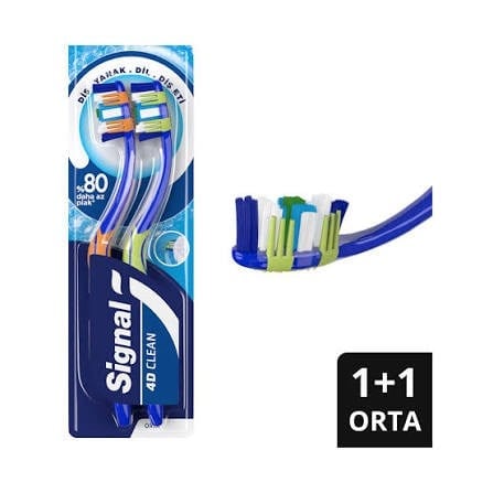 Signal Diş Fırçası 1+1 4D Clean