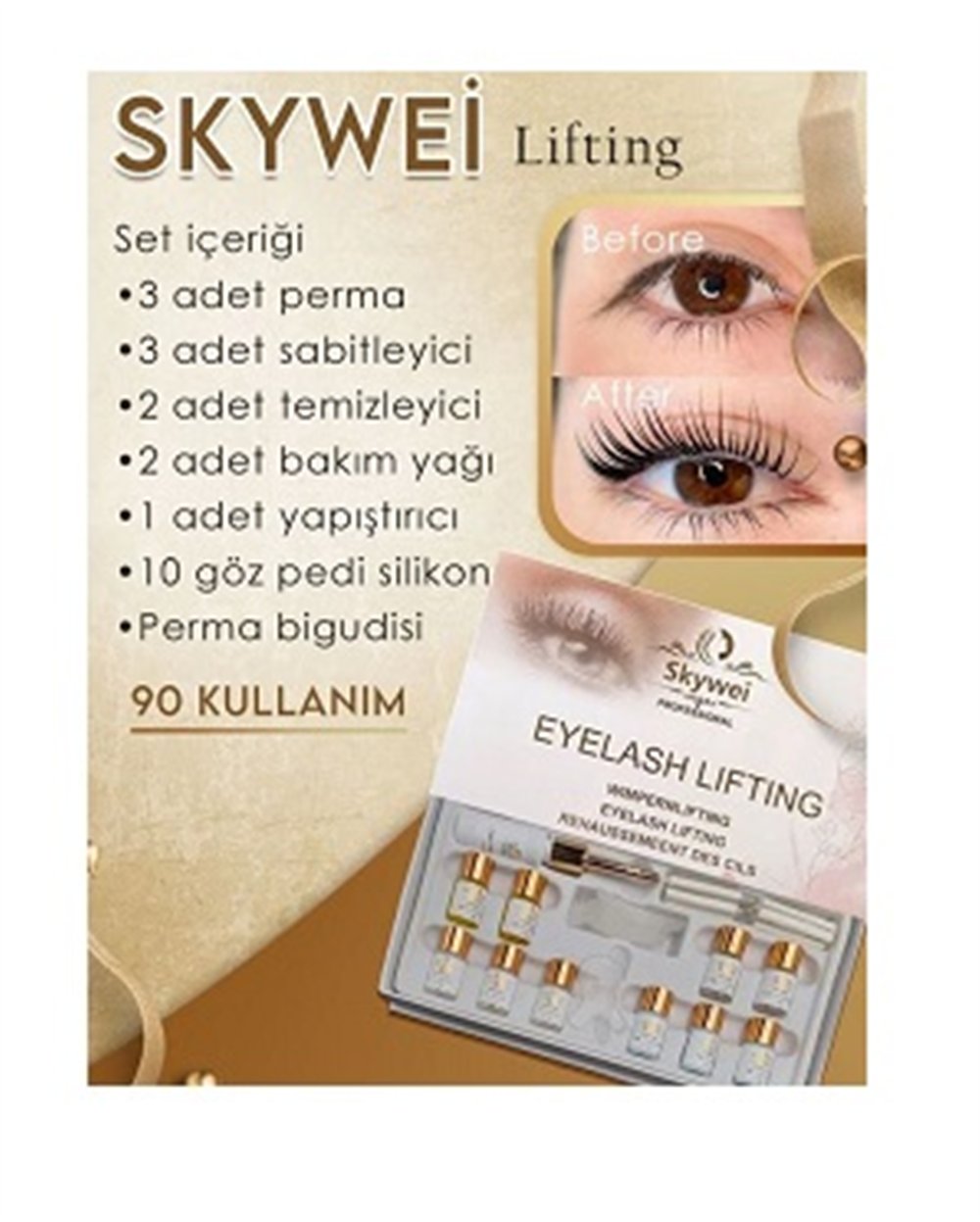 Skywei Kaş Kirpik Kaldırıcı