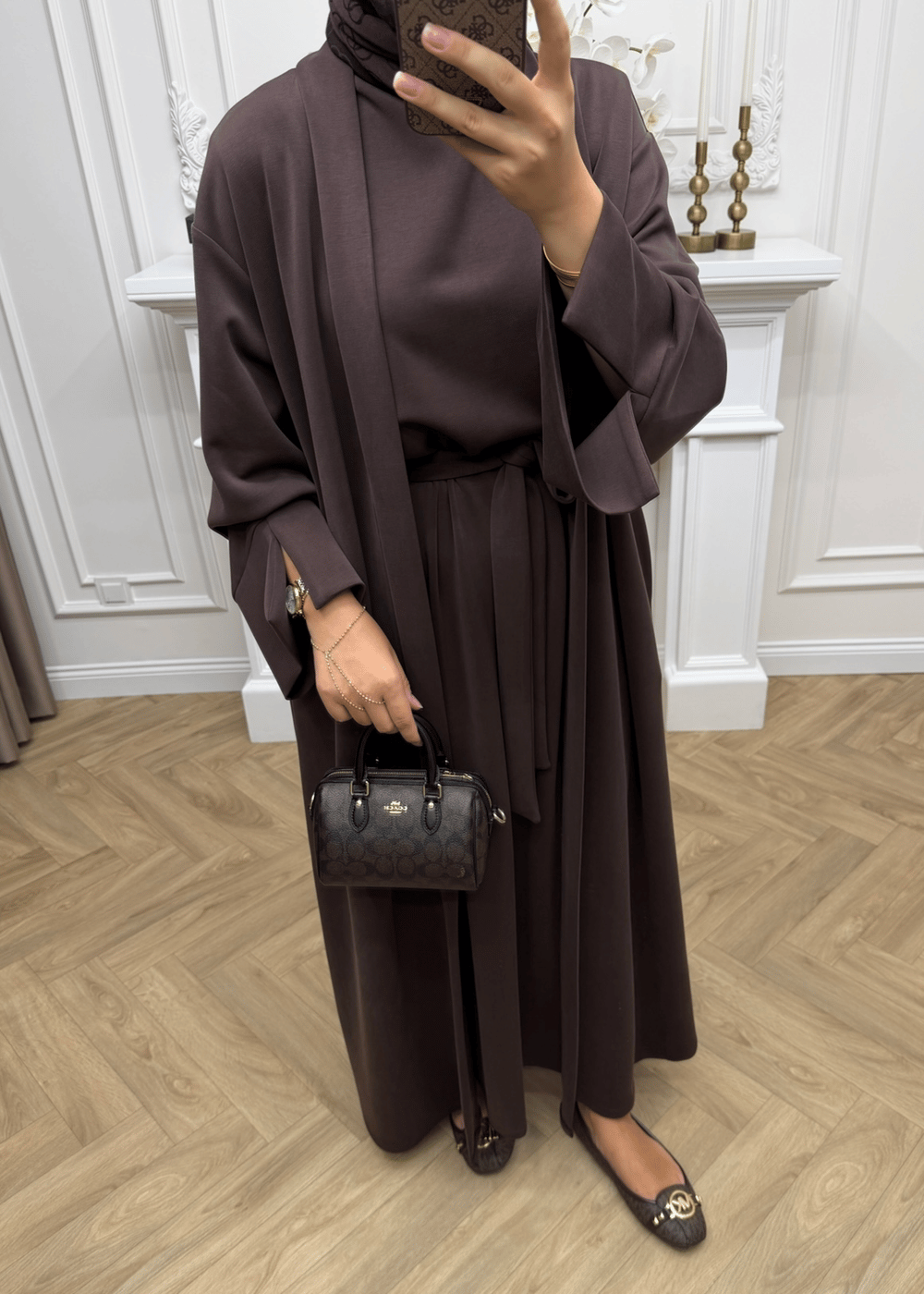 Helen Oysho Abaya Takım | Kahverengi 