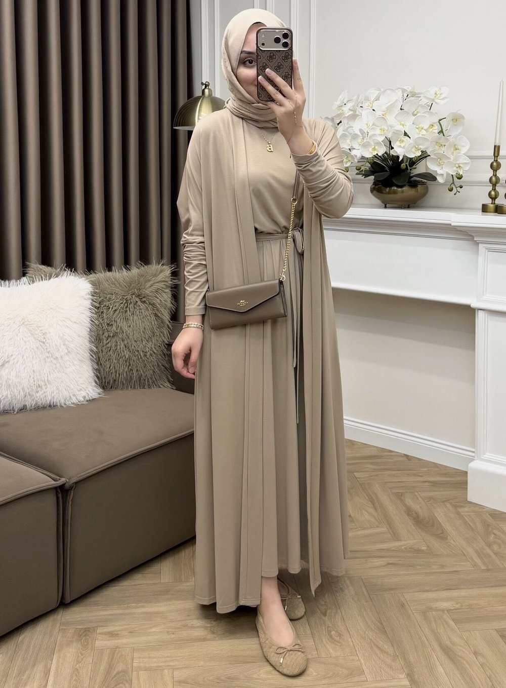Loren Oysho Abaya Takım Vizon(Ön sipariş)