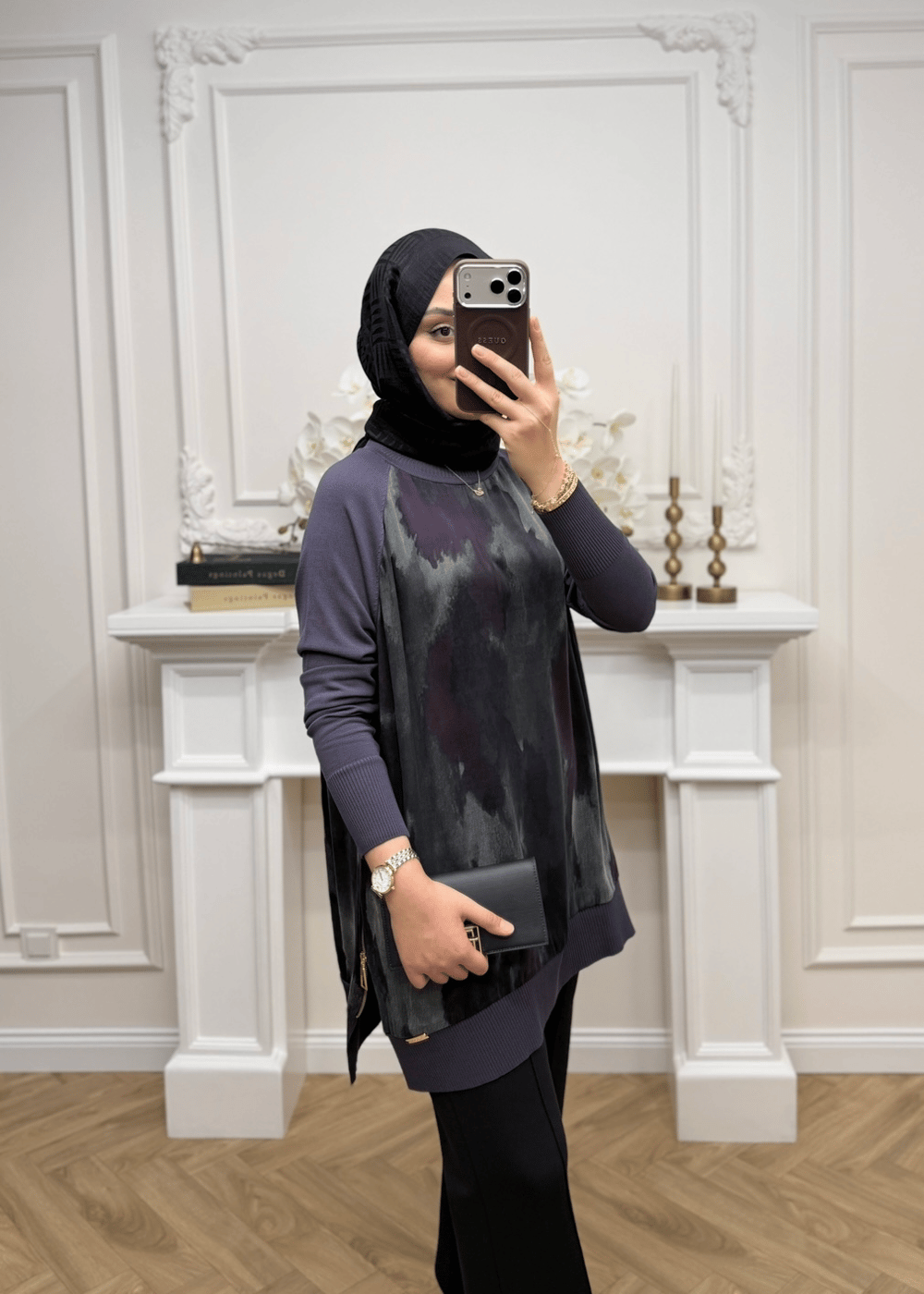 Maya Qupra Merserize Tunik | Antrasit