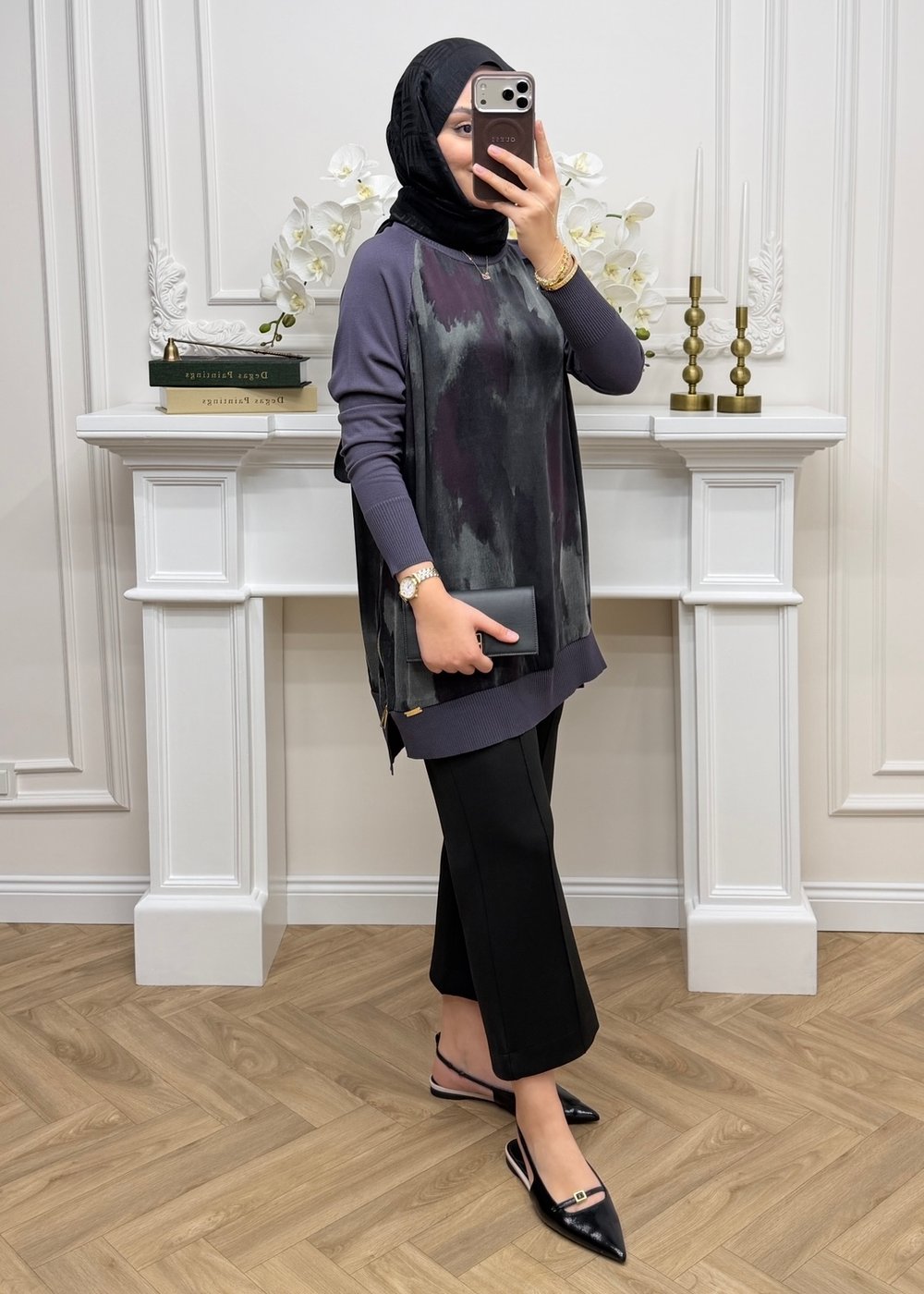 Maya Qupra Merserize Tunik | Antrasit