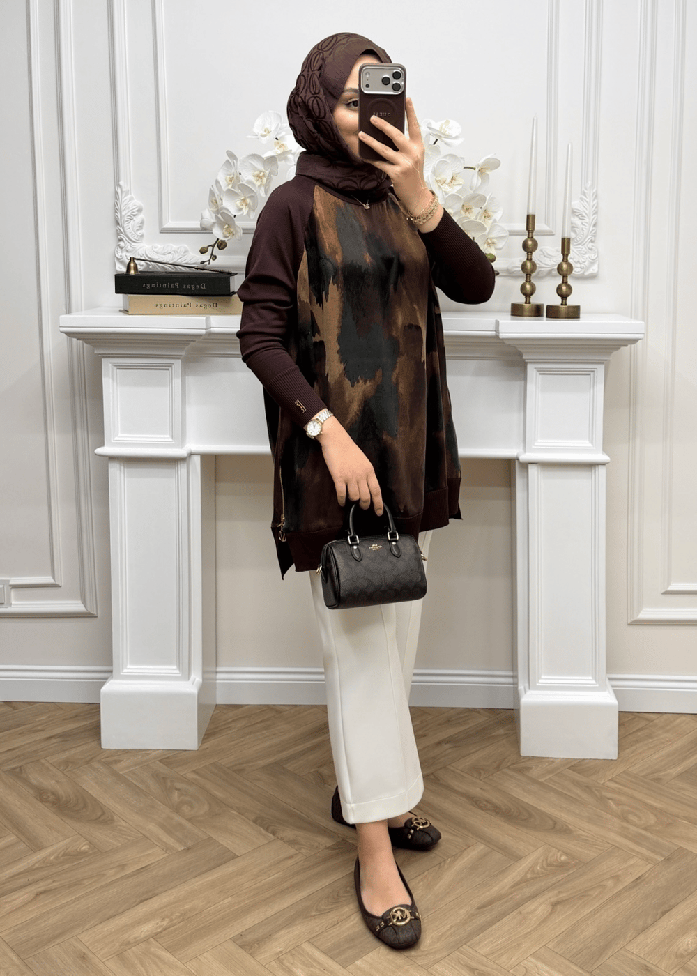 Maya Qupra Merserize Tunik | Kahve
