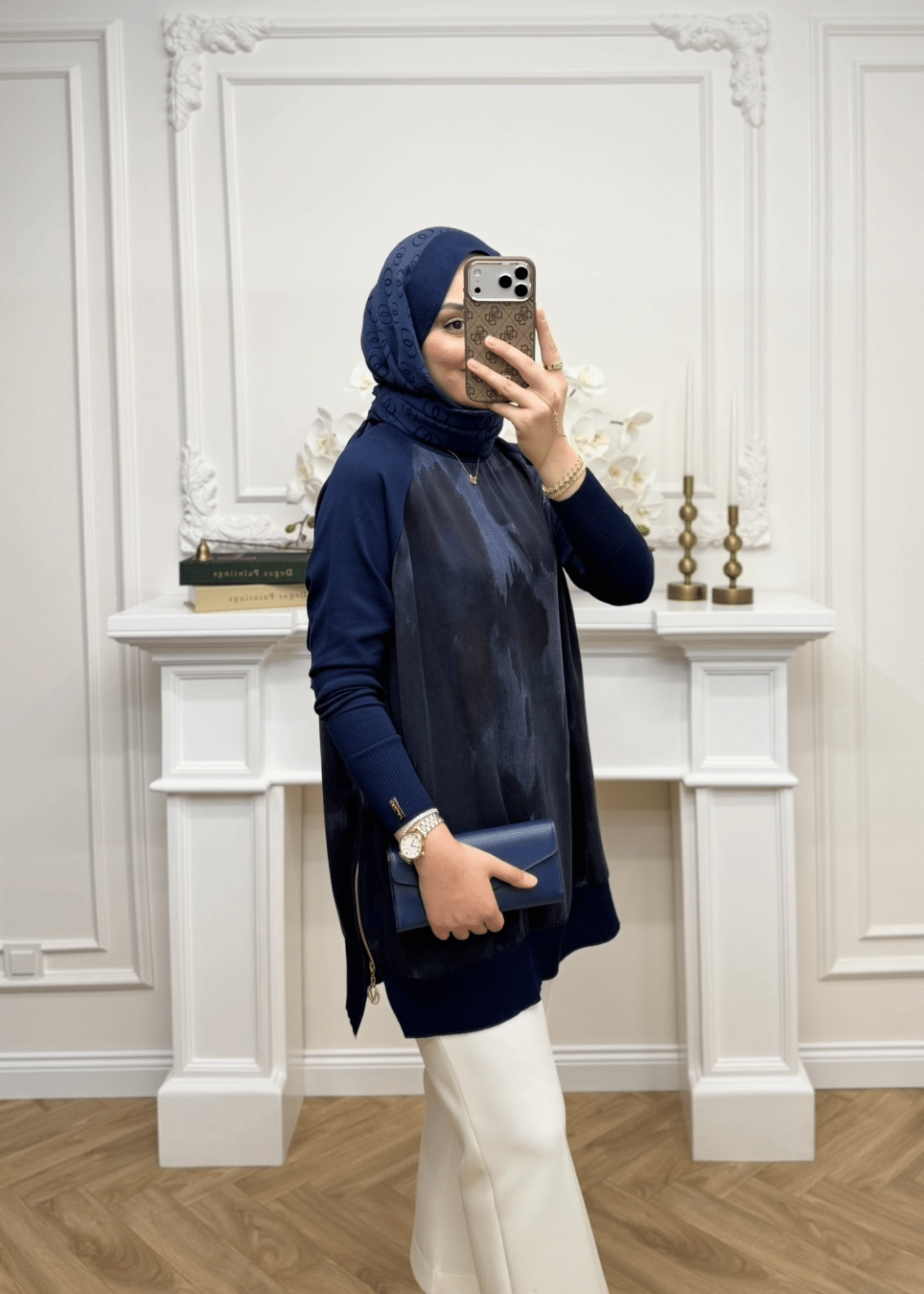 Maya Qupra Merserize Tunik | Lacivert