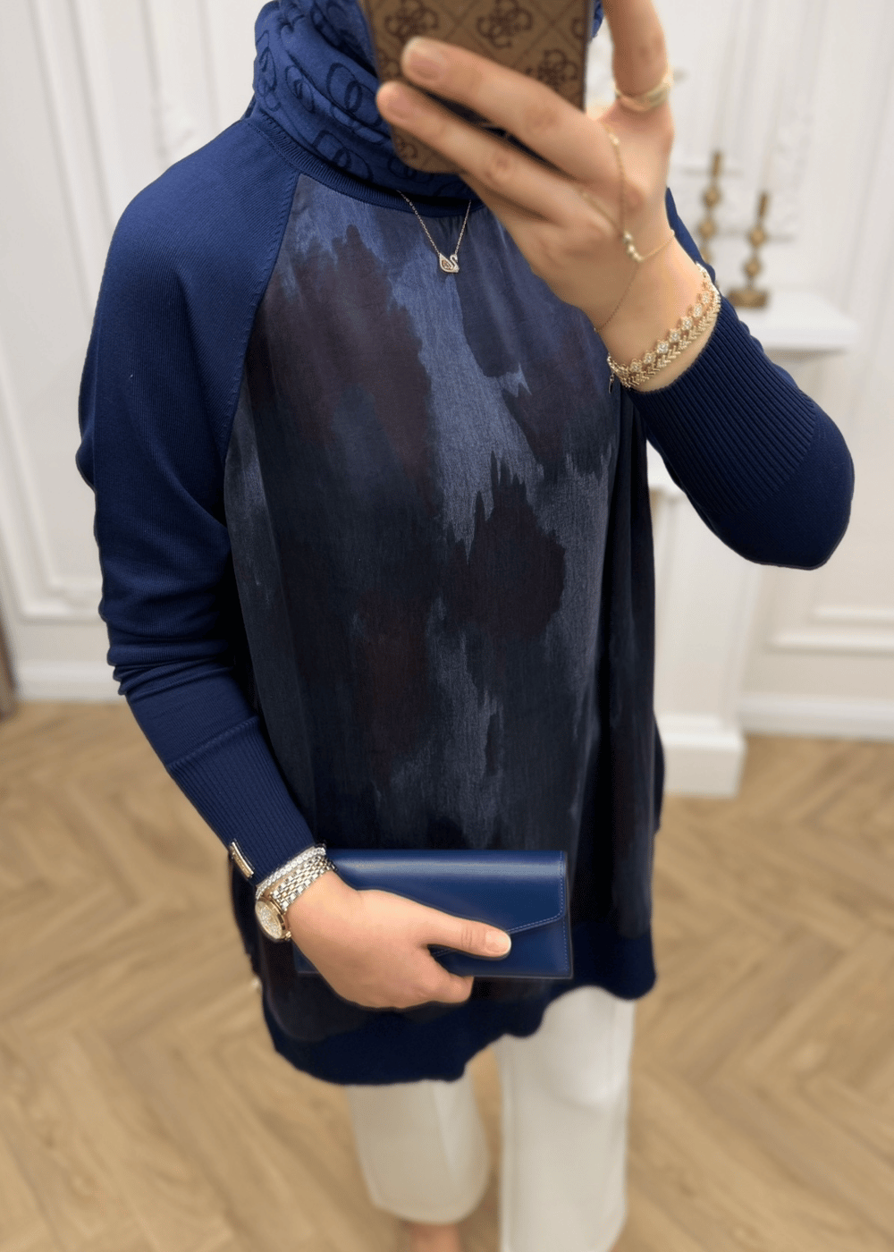 Maya Qupra Merserize Tunik | Lacivert