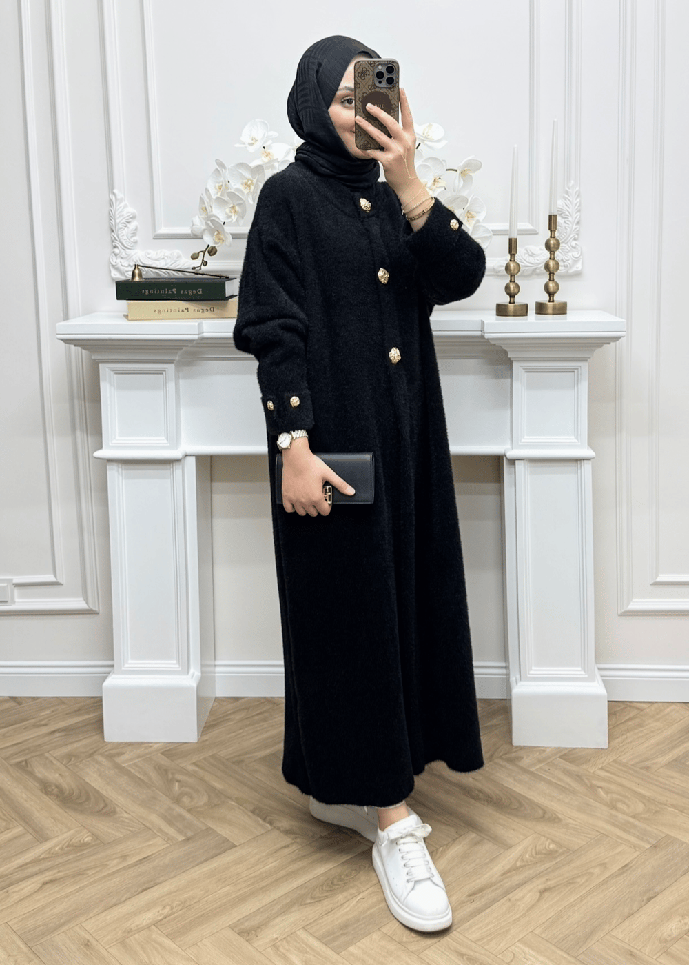 Moi Angora Hırka | Siyah