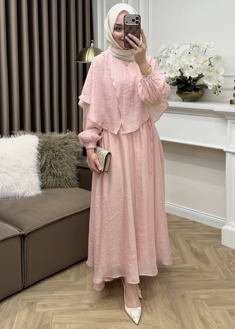 Perry Vual Elbise Pembe