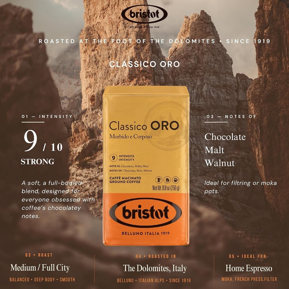 Classico Oro 250 Gr Öğütülmüş Kahve - Filtre Kahve,  French Press, Moka Pot
