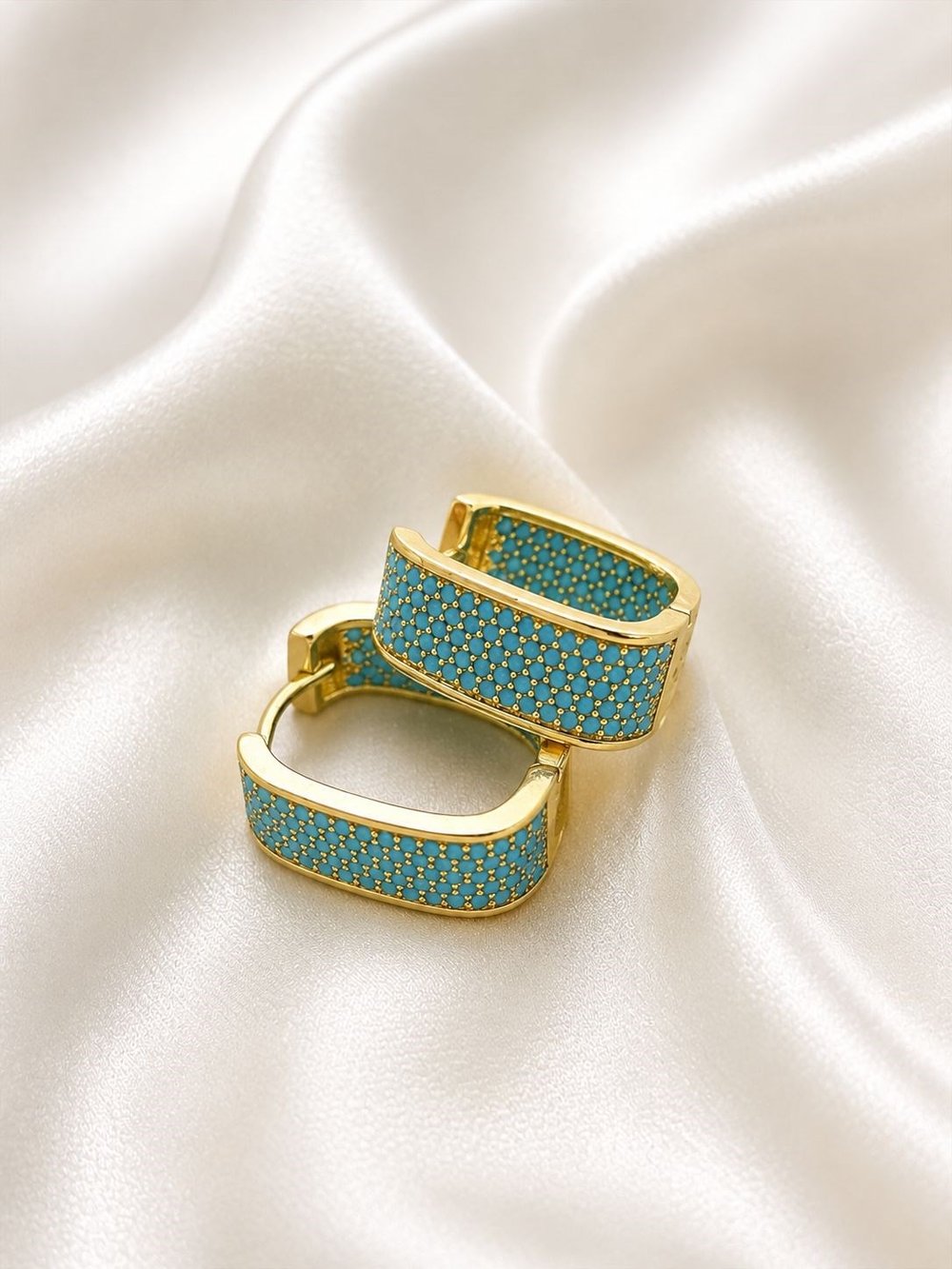 Aqua Gleam Hoops