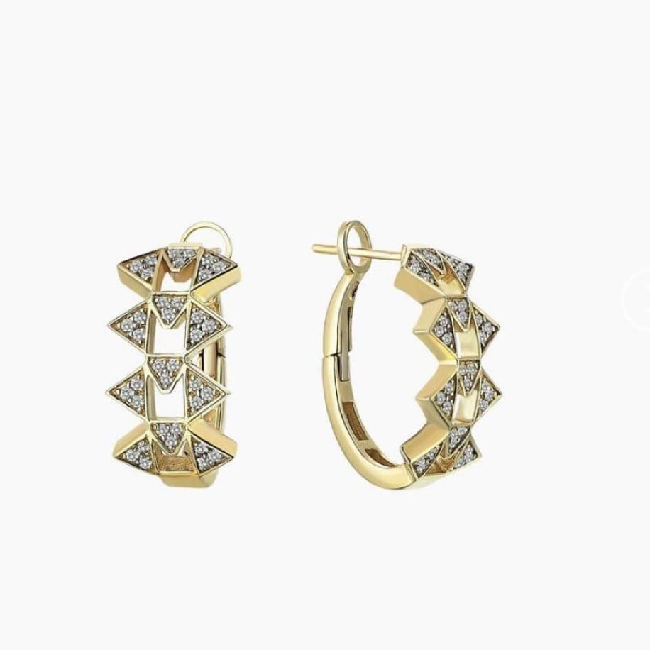 Auric Geometry Hoops