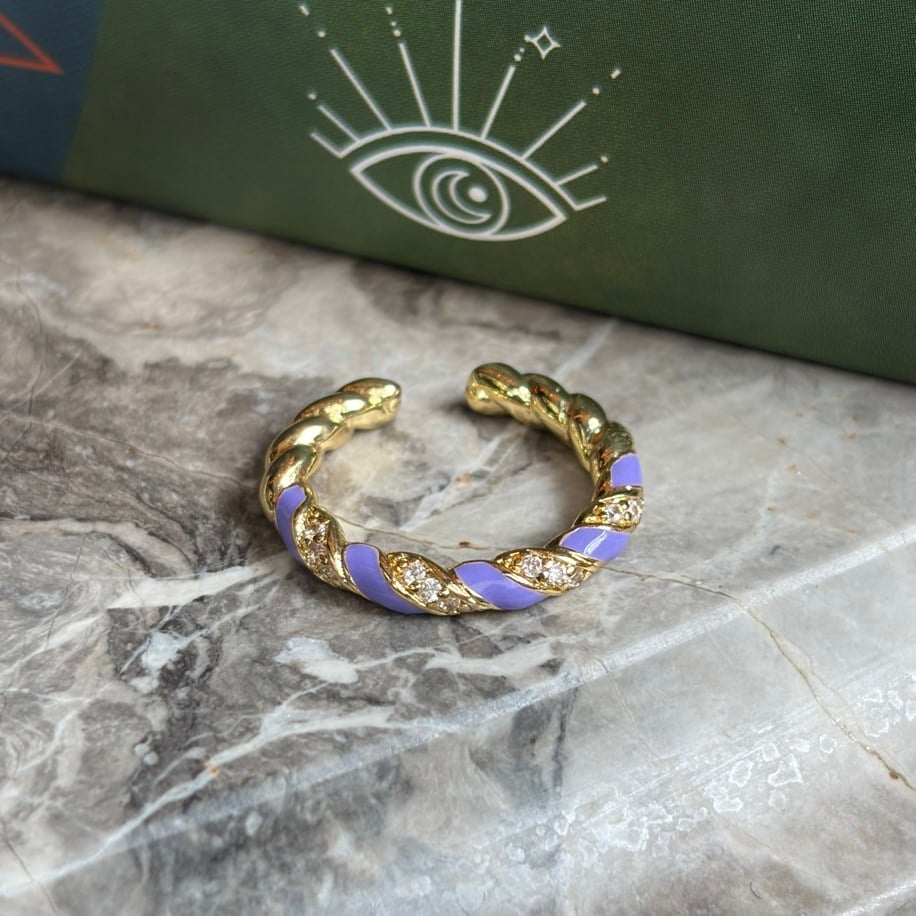 Candy Twist Ring – Lavender