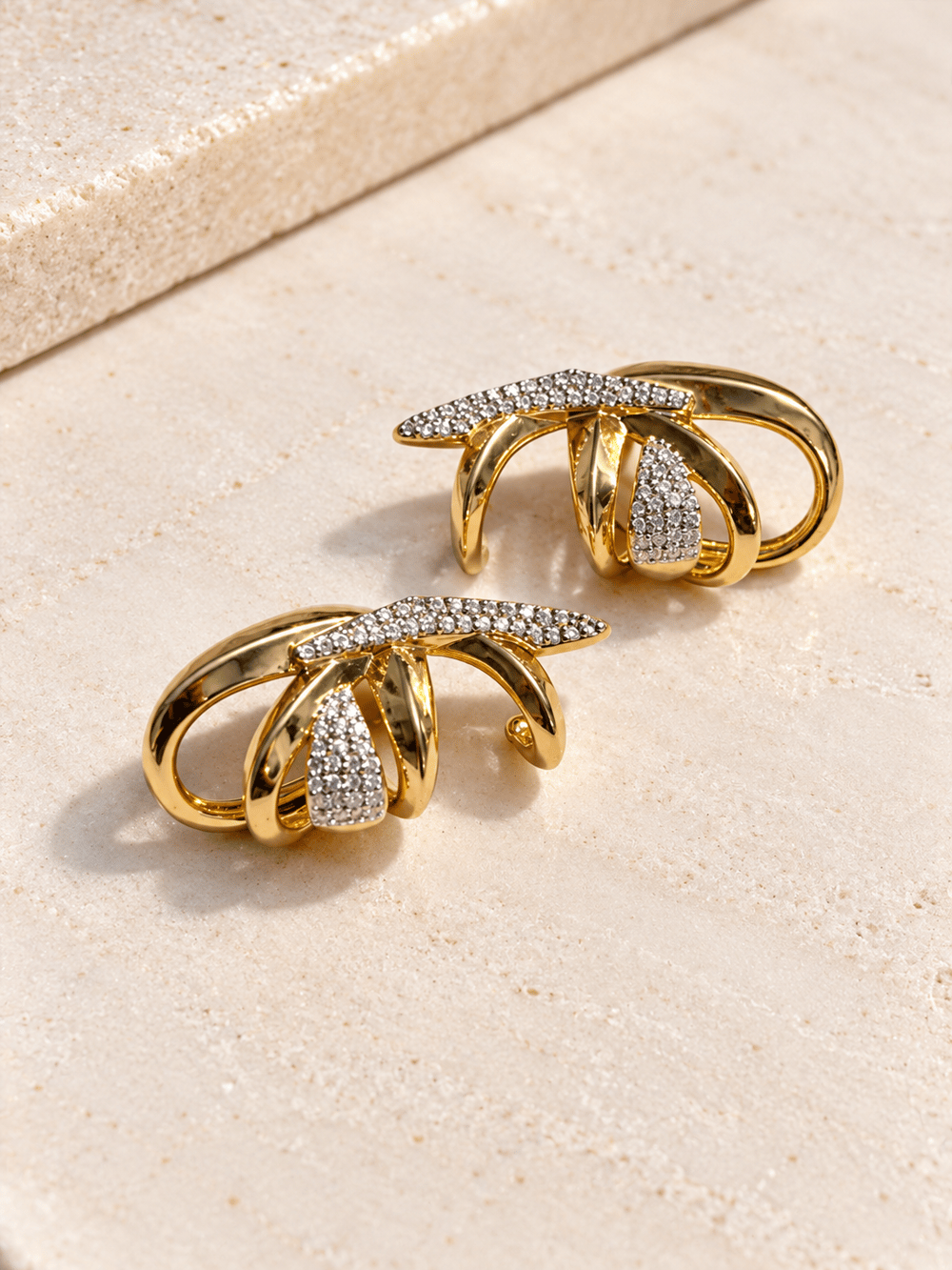 Gilded Ribbon Earrings