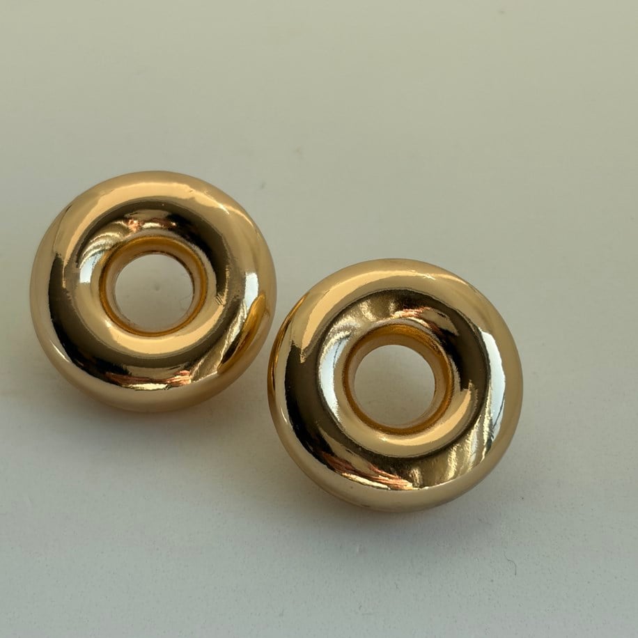 Golden Donut Studs