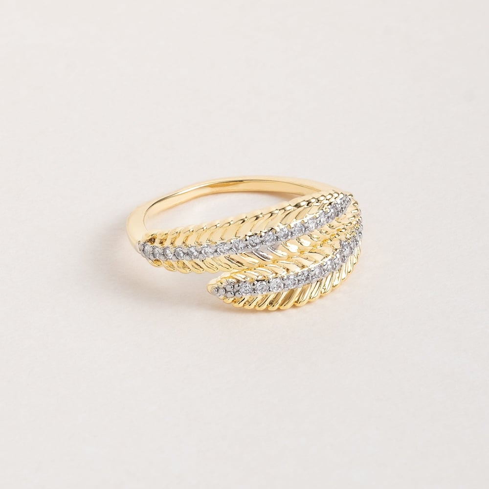 Golden Leaf Ring