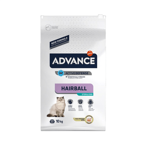 Advance Hindili Tüy Yumağı Önleyici Kısırlaştırılmış Kedi Maması 10 kg