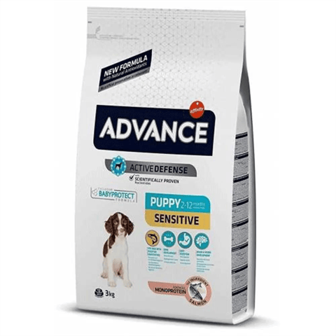 Advance Puppy Sensitive Somonlu Yavru Kuru Köpek Maması 3 kg
