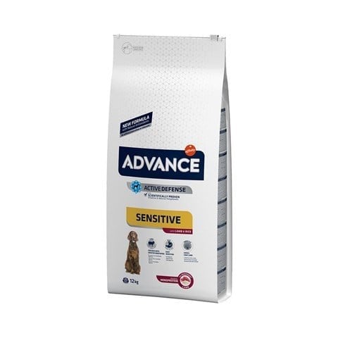 Advance Sensitive Kuzu Etli ve Pirinçli Hassas Yetişkin Köpek Maması 12 kg