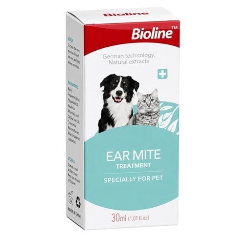 Bioline Kedi ve Köpek Kulak Temizleme Yağı 30 ml